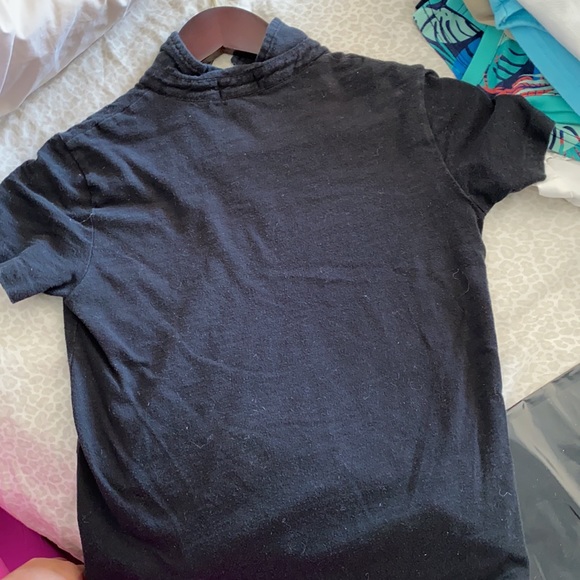 Black Ralph Lauren polo shirt boys size 7 - Picture 2 of 2